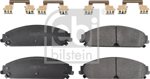 FEBI Bilstein 116112 — Zestaw klocków hamulcowych, hamulce tarczowe