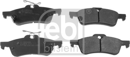 FEBI Bilstein 116283 — Zestaw klocków hamulcowych, hamulce tarczowe