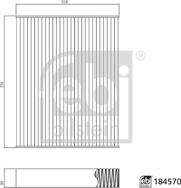 FEBI Bilstein 184570 — Filtr kabinowy