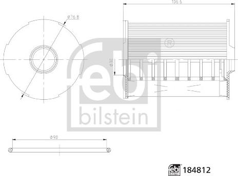 FEBI Bilstein 184812 — Filtr oleju