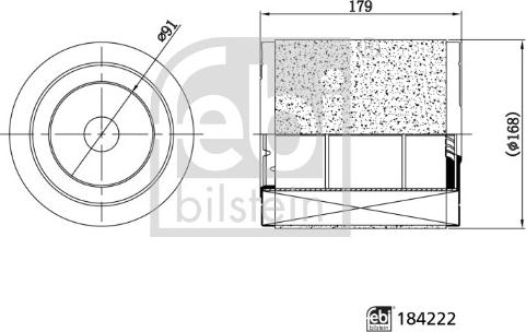 FEBI Bilstein 184222 — Filtr powietrza