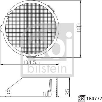 FEBI Bilstein 184777 - FILTR POWIETRZA AKUMULATORA TOYOTA AURIS 10.12-12.18
