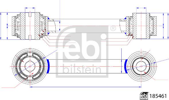 FEBI Bilstein 185461 — Drążek / wspornik, zawieszenie koła