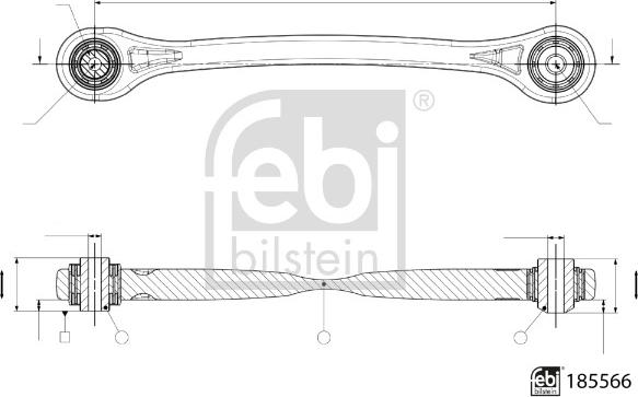 FEBI Bilstein 185566 — Wahacz, zawieszenie koła