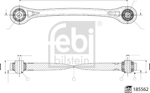 FEBI Bilstein 185562 — Wahacz, zawieszenie koła