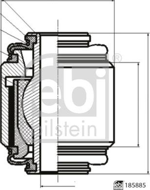 FEBI Bilstein 185885 — Łożyskowanie, wahacz