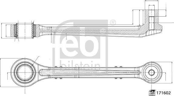 FEBI Bilstein 186389 — Drążek / wspornik, stabilizator