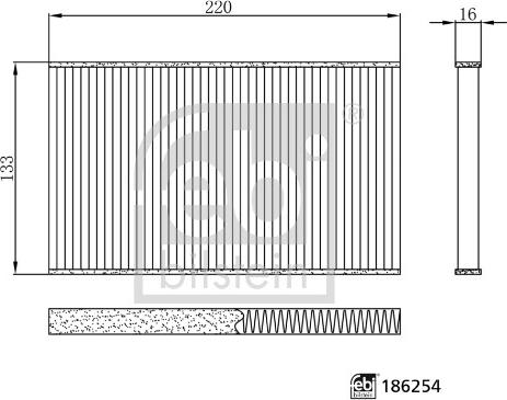 FEBI Bilstein 186254 — Filtr kabinowy