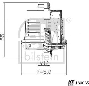 FEBI Bilstein 180085 — Filtr hydrauliki, sprzęgło lamelowe napędu na wszystkie koła
