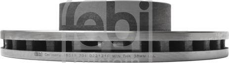 FEBI Bilstein 18019 - Tarcza hamulcowa