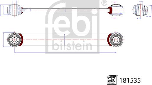 FEBI Bilstein 181535 — Drążek / wspornik, stabilizator