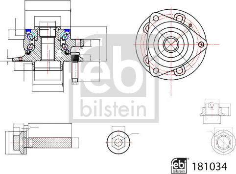 FEBI Bilstein 181034 — Zestaw łożysk koła