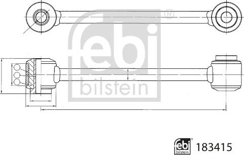 FEBI Bilstein 183415 — Drążek / wspornik, stabilizator