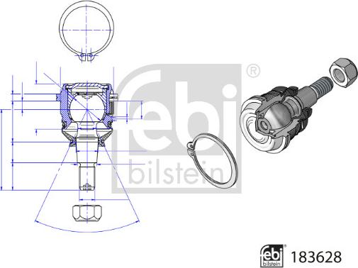 FEBI Bilstein 183628 - SWORZEŃ WAHACZA HYUNDAI P. BAYON. CRETA. I20 ACTIVE. I20 II. I20 III. VENUE 1.0-2.0 11.14- LE-PR