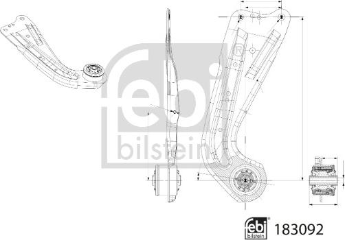 FEBI Bilstein 183092 - Wahacz zawieszenia koła tył