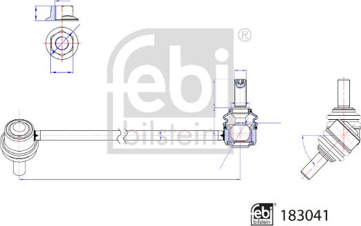 FEBI Bilstein 183041 — Drążek / wspornik, stabilizator