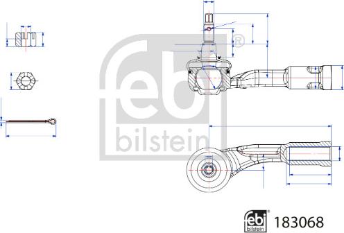 FEBI Bilstein 183068 - KOŃC. DR. KIER. KIA RIO IV 01-17-. STONIC 07-17- LE