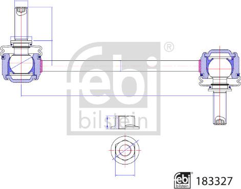 FEBI Bilstein 183327 — Drążek / wspornik, stabilizator