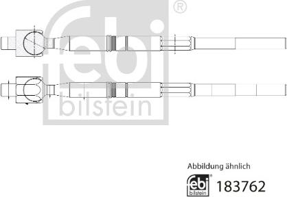 FEBI Bilstein 183762 — Połączenie osiowe, drążek kierowniczy poprzeczny