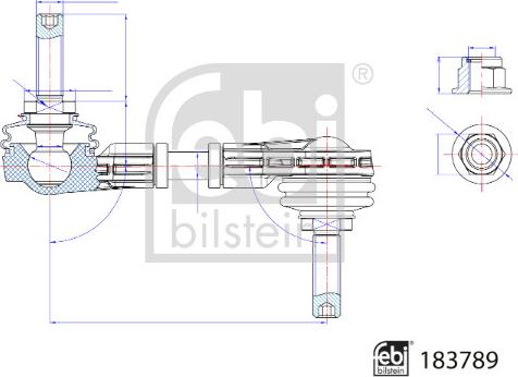 FEBI Bilstein 183789 — Drążek / wspornik, stabilizator