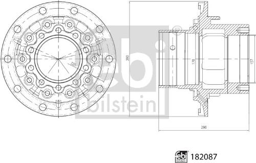 FEBI Bilstein 182087 — Piasta koła