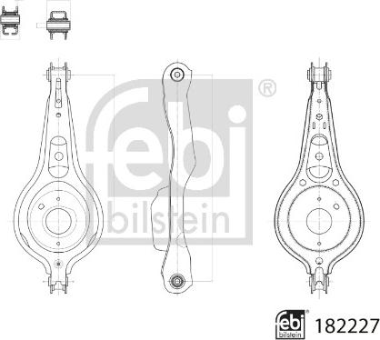 FEBI Bilstein 182227 — Wahacz, zawieszenie koła