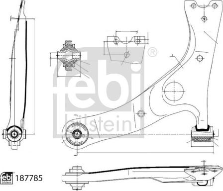FEBI Bilstein 187785 - WAHACZ TOYOTA P. RAV-4 00-06 LE BEZ SWORZNIA