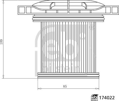 FEBI Bilstein 174022 — Filtr oleju, retarder