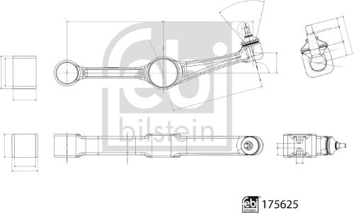 FEBI Bilstein 175625 — Wahacz, zawieszenie koła