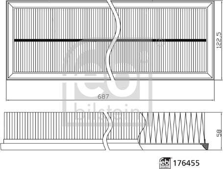 FEBI Bilstein 176455 - Filtr powietrza