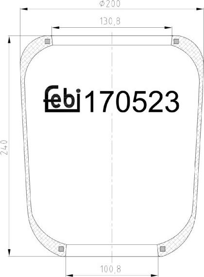 FEBI Bilstein 170523 — Mieszek, klimatyzacja