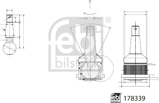 FEBI Bilstein 178339 - SWORZEŃ WAHACZA DB P. C KLASA W205 1.6-4.0 13- LE-PR