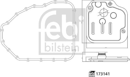FEBI Bilstein 173141 - ZESTAW FIL. HYDRAULICZNEGO-SKRZ.BIEG KIA
