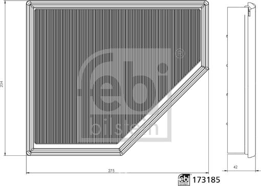 FEBI Bilstein 173185 — Filtr powietrza