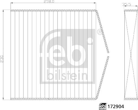 FEBI Bilstein 172904 — Filtr kabinowy