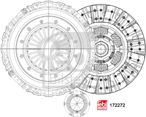 FEBI Bilstein 172272 — Zestaw sprzęgieł