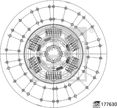 FEBI Bilstein 177630 — Tarcza sprzęgła