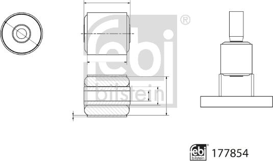 FEBI Bilstein 177854 - TULEJA WAH. DB C-KLASA W205 E-KLASA W213 13- LE-PR PATRZ KATALOG