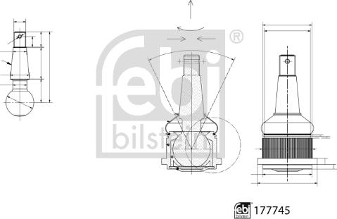 FEBI Bilstein 177745 - SWORZEŃ WAHACZA HONDA P. CR-V 01- FR-V 04- LE-PR