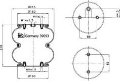 FEBI Bilstein 39093 — Mieszek, klimatyzacja
