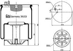 FEBI Bilstein 39153 — Mieszek, klimatyzacja