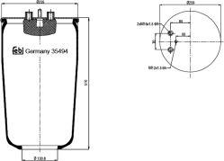 FEBI Bilstein 35494 — Mieszek, klimatyzacja