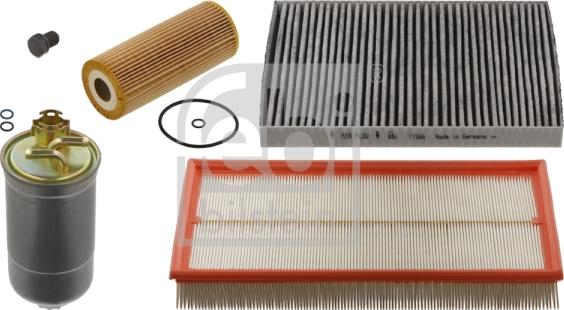 FEBI Bilstein 36108 - ZESTAW FILTRÓW VW GOLF 3-4-A3-OCTAVIA-IBIZA-TOLEDO