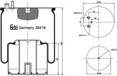 FEBI Bilstein 38419 — Mieszek, klimatyzacja