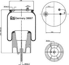 FEBI Bilstein 38667 — Mieszek, klimatyzacja