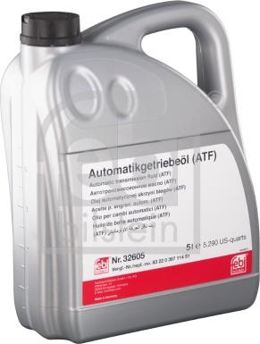 FEBI Bilstein 32605 — Olej do automatycznej skrzyni biegów