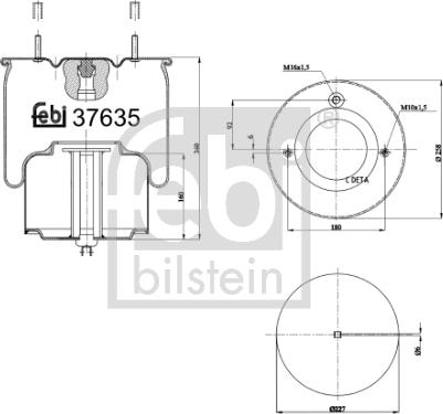 FEBI Bilstein 37635 — Mieszek, klimatyzacja