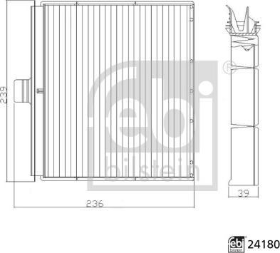 FEBI Bilstein 24180 - Filtr kabiny