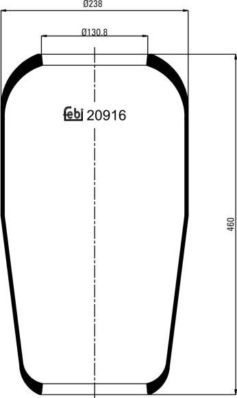 FEBI Bilstein 20916 — Mieszek, klimatyzacja