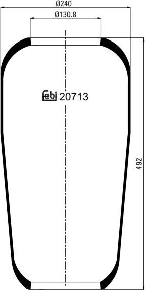 FEBI Bilstein 20713 — Mieszek, klimatyzacja